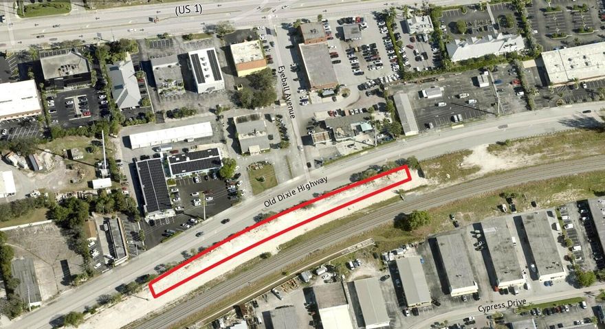 Prime opportunity to acquire a cleared and level 0.74± acre light industrial site in the heart of Jupiter. Clean Phase 1 and 2 environmental. Water and electric are to the property.  This property is development-ready, offering flexibility for a wide range of uses. Permitted Uses Include Warehouse or distribution, Self-storage, Office, Auto repair, paint, or body shop, and more.  Situated on Old Dixie Highway, just 500± feet north of the Alt A1A/Old Dixie Hwy intersection. Easy access to US 1, Jupiter Island, and Indiantown Road - Jupiter's primary east-west corridor. Centrally positioned for convenient service to both coastal and inland markets. This is one of the few remaining light industrial parcels in Jupiter's core, offering an exceptional location and development potential.