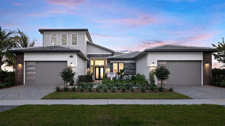 To Be Built. Astor Creek offers resort-style living with a modern clubhouse, EGYM fitness center, group classes, dining, and a poolside bar. Enjoy pickleball, tennis, basketball, and a full calendar of events. This vibrant community delivers luxury amenities, active living, and year-round recreation for all ages. Experience the Zara floorplan: a spacious 4-bedroom, 4.5-bath home with dual 2-car garages, open-concept great room, gourmet island kitchen, club room, and flexible loft. Features walk-in pantry, covered lanai, energy efficiency, smart home tech, and customizable options—perfect for families seeking luxury, storage, and modern living.
