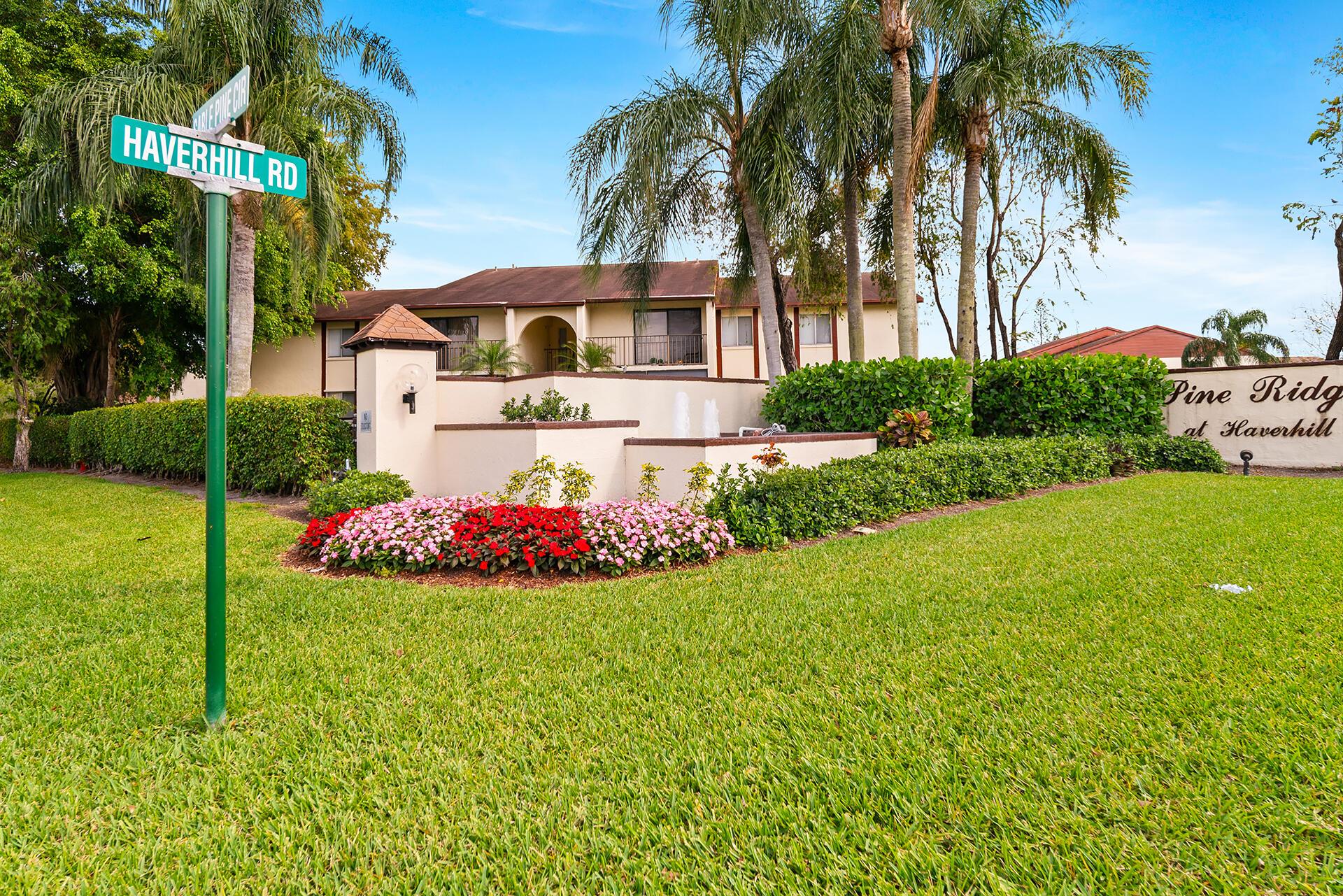 Charming & Fully Renovated 2-Bed, 2-Bath First-Floor Condo in West Palm Beach. Nestled in the all-ages, gated community of Pine Ridge at Haverhill, this beautifully fully renovated first-floor condo offers the perfect blend of comfort, style, and convenience.Measurements are approximate, buyer to verify. Some photos are virtually staged.
