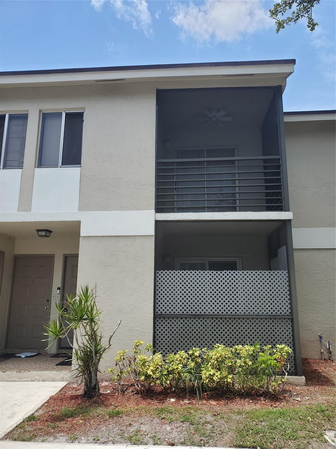 Nice 2/1 condo at the Gardens at Palm Aire! Excellent for investment, as it can be rented right away. This is a 2 bedroom with an additional den and 1 bathroom. New vinyl flooring throughout, stainless steel refrigerator, new washer and dryer in the unit! New A/C unit and newer water heater. Freshly painted. Condo size walk through attic. Community amenities include 24-hour security patrol, pool, fitness center, tennis and basketball courts, clubhouse. Monthly maintenance fee includes trash. Pet friendly neighborhood!