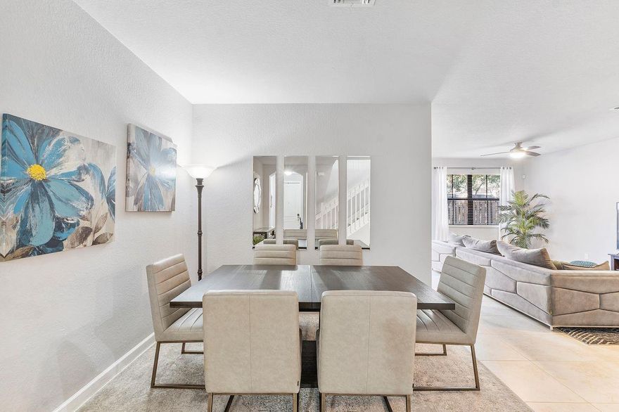 Welcome to this beautifully maintained 3BR/2.5BA townhouse in the gated community of Town Parc at Mira Lago. This home features impact windows and doors, an open-concept layout filled with natural light, a modern kitchen with ample cabinetry, and a spacious living/dining area—perfect for entertaining. Upstairs you'll find 3 generous bedrooms, Huge master bedroom with walk-in closet  a convenient laundry room with newer washer/dryer, and plenty of storage. Enjoy a fully fenced backyard and a 2-car garage. Zoned for top-rated Parkland schools. Residents have access to 3 luxurious resort-style communities: Town Parc, Mira Lago, and Cascada. Amenities include pools, clubhouses, fitness centers, tennis, pickleball, playgrounds, and more. Live the lifestyle you deserve—welcome home!