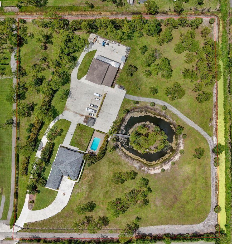 SEE FLOOR PLAN IN DOCUMENTSExceptional 10-Acre Estate with Two Residences.  Your privacy begins with the gated entrance to the property framed by two stone columns opening to 10 acres of beautifully manicured open land.   The main house, built in 2011, offers 4904 SF of living space.  Upon entering you are greeted by a ''pass-thru'' floor to ceiling, stone fireplace that serves both the living room and the family room.  This large home features 4 bedrooms and 4 1/2 baths as well as a large gathering/game room with bar seating.  The game room is outfitted with a wet bar, wine fridge, sink, making it the ultimate entertainment hub.  There is also a very large bonus room adjacent to the Primary bedroom that is ideal for a nursery, home office, yoga room, home gym, etc..