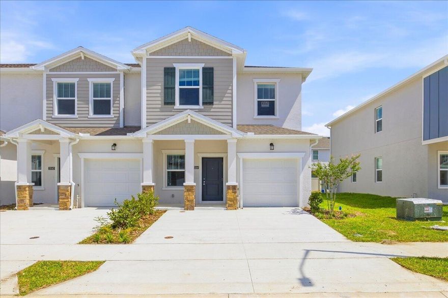 Brand new 3 bedroom, 2.5 bathroom townhome available for immediate move in in the desirable Westview community! This beautiful home features an open-concept layout, modern kitchen with stainless steel appliances, spacious living and dining area, covered lanai, and a 1 car garage. Upstairs offers a large primary suite with walk-in closet and private bathroom, plus two additional bedrooms and full bath. Washer and dryer included.  Enjoy community amenities including a pool and playground. Conveniently located near shopping, restaurants, schools, and major highways. Move-in ready and easy to show.