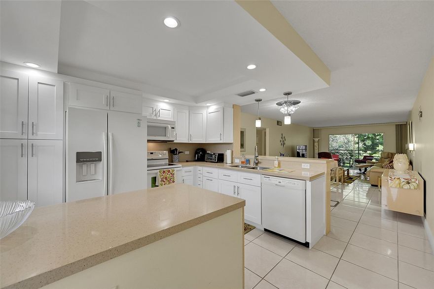 DESIRABLE AND COPLETELY REMODELED 2BEDROOM/2BATH WITH HIGH IMPACT WINDOWS. OPEN KITCHEN WITH NEWER KITCHEN CABINETS + QUARTZ COUNTER TOPS. CERAMIC FLOORS THROUGH-OUT. RENOVATED BATHROOMS WITH NEW VANITIES AND SHOWERS. A/C (APROX 2 YRS OLD). GREAT LOCATION. CLOSE TO LYONS GATE. NO ASSESSMENTS. GRET RESERVES. BUILDING ALREADY PASSED 40 YR INSPECTION + MILESTONE.  A MUST SEE!. ASSOC REQUIRES 20% DOWN & 1 OCCUP 55+