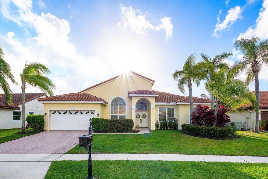Short term summer rental opportunity! This beautifully updated 3-bed, 2-bath (plus a den) pool home in the desirable Boca Landings/Boca Vista Estates community offers the perfect blend of comfort, style, and relaxation.  Whether you're relocating, renovating your home, or simply looking for a short-term summer escape, this turnkey property offers convenience and ease with utilities included in the rental price. Offered fully furnished, the home features modern finishes throughout, spacious living areas, and everything you need for a seamless short-term stay. Step outside to enjoy your private pool overlooking a peaceful water view.   A rare opportunity to enjoy all Boca Raton has to offer in a quiet residential community. Just minutes away from shopping, dining and parks.