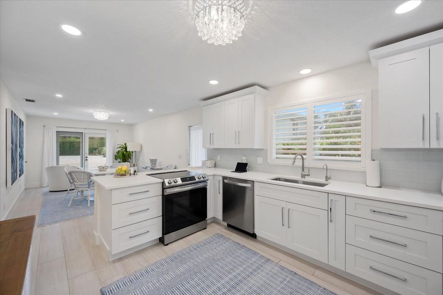 Beautifully renovated and tastefully furnished beach cottage just steps from the secluded beaches of Juno Beach! This charming coastal retreat offers the perfect blend of style, comfort, and location. The home features a newly renovated kitchen and bathrooms, new flooring throughout, and impact windows and doors. Thoughtfully decorated with a light, coastal aesthetic, the interior feels fresh, inviting, and move-in ready. Enjoy an oversized yard with plenty of space for outdoor living and entertaining, along with lovely ocean views that capture the essence of beachside living. Don't miss this rare opportunity to rent a beautifully updated home in an unbeatable location just steps from the ocean!