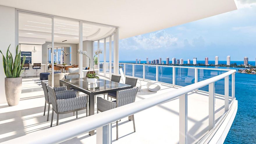 Nautilus 220 is a new luxe waterfront development under construction alongside a marina with 330 condominium residences in two, 24 story towers, a one-acre outdoor amenity deck, the SeaHawk Prime by David Burke restaurant, retail shops, a café and professional office suites. Everything you need in one place, resort-style living perfected. This highly sought after floorplan is beautifully appointed with 10ft ceilings and hurricane impact glass, porcelain tile throughout, full Miele Appliance package, wine & beverage cooler, waterfall quartz kitchen island and countertops with European cabinetry, split-bedroom layout, oversized owner's suite with large bathroom featuring freestanding soaking tub, and direct East and Southeast terrace with water, marina, city, and pool views. N220 boasts a 1-acre outdoor amenity deck with a resort pool, sundeck, spa, fire pit, yoga deck, putting green, off-leash dog park, and 2 floors of indoor amenities with a spin studio, yoga studio, sauna and steam rooms, mini-bowling, theater lounge, golf + sports simulator, music studio, club room, billiards and card tables, kids' playroom, and teen gaming room, and much more including a rooftop lap pool and spa with 360-degree panoramic views. Additional services include Marina access, 24-hour onsite security and management. With waterfront restaurants, retail, offices, café, private beach club, N220 is your destination for luxury living. Our Lobby with 18ft voluminous ceilings and amenities areas designed by the renowned Interiors by Steven G. provide a grand arrival into your new home. Our 330 residences offer 2- 3 bedrooms, multiple floorplan options ranging between 1500 to 3400 sq ft, and multiple views. Very pet friendly community.