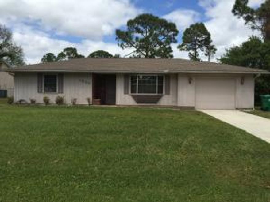 2 bed, 2 bath, home in desirable Gatlin Blvd/Tradition area. Close to Shopping, Restaurants, banks, Shoppes of Tradition. Large Fenced yard, Large Screen covered Patio,trussed roof shed for extra storage. Small pet ok.