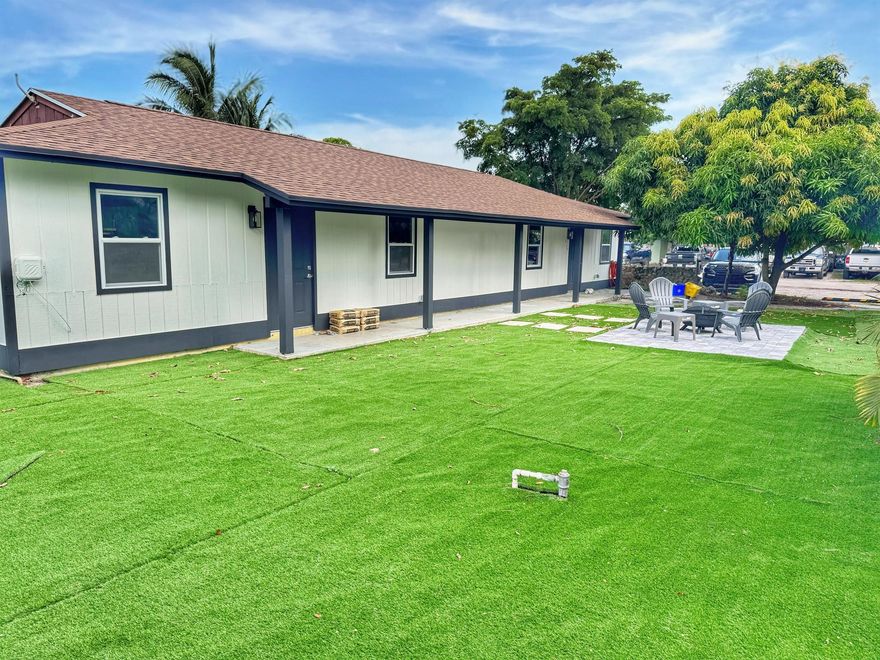 !!Your $2,500 AWAITS!! To celebrate the start of the '25/'26 season & to match vetted Monthly lease totals per unit ($2,500) Seller is giving away $2,500 for buyer to use towards closing costs &/or reduction of price! Strong Cap Rates/Rental demand, and lowdeferred maint!Turnkey duplex with separate meters--live in one, rent the other or add a cash-flowing asset to your portfolio. Fresh renovations inside and out deliver low-maintenance living from day one: updated electrical, modern kitchens and baths, new flooring, central A/C, refreshed landscaping with new turf, plus a newer roof. One-story layout on a generous lot offers easy access, ample parking, and a detached storage shed. Each residence has its own electric and water meter, with a shared exterior laundry room for convenience.