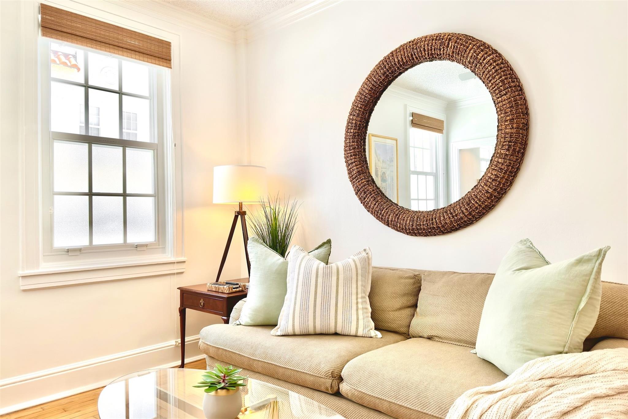 FLEXIBLE 1-6 MONTH LEASE (JULY 1 - DEC 20): Incredibly comfortable & spacious 1bd/1bth coastal retreat! Completely turnkey, with separate bedroom & equipped kitchen. Fully-furnished & immaculately clean. Set in the landmark Palm Beach Condo-Hotel, boasting incredible location just 1 BLOCK to the beach, supermarket, shopping & restaurants! CONDO comes with 1 queen bed, 1 pullout sofa-bed, linens/towels, fridge / stovetop / convection-oven, 2 Smart TVs & work desk. BUILDING offers a heated pool, veranda, library, salon, 24-hr front desk, security, & parking placard! RENT INCLUDES ALL UTILITIES! (water, electric, WIFI). STAY 4-6 MONTHS for $2,990/mo. STAY 1-3 MONTHS for $3,490/mo + tax. Street parking placard available.