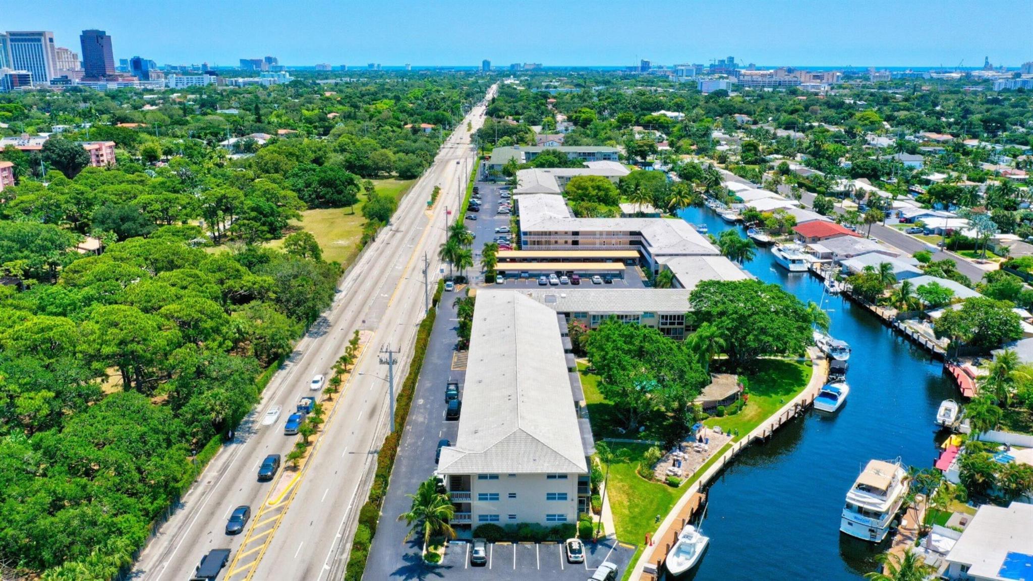 Investor's opportunity in Rio Nuevo! This spacious 2-bedroom, 2-bath condo offers a functional layout with plenty of potential to modernize. Located in a secure, gated waterfront community with heated pool, clubhouse, dockage, and covered parking, Rio Nuevo is one of Fort Lauderdale's hidden gems. Just minutes to Las Olas, downtown, the beaches, and the airport, it's the ideal location for rental income or a second home getaway. Don't miss this chance to own in East Fort Lauderdale!