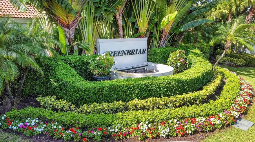 Beautifully Landscaped and Renovated Courtyard Home in Greenbriar Wycliffe Golf & Country Club with Exceptional curb appeal.  Enter through the magnificent private & serene Courtyard featuring a gorgeous, resurfaced pool/spa, large open and covered patio with direct access to cabana and primary bath.  Beautiful double doors, hurricane rated installed in 2017, lead you into this well maintained prestigious home. This special home features a whole house generator installed in 2020, and a fabulous layout that includes a large living room, dining room and family room with crown moldings and plantation shutters throughout, renovated kitchen stainless steel appliances, granite counters, wall oven, cooktop and pantry with pullouts open to family room. Large primary bedroom features laminate flooring, two walk-in closets and plantation shutters.  You will love the beautifully renovated primary bathroom with large frameless stall shower, separate tub with direct access to pool & courtyard.  Guest bedroom #1 with walk-in closet with ensuite full bath that also provides access to the pool & courtyard.  Guest bedroom #2 with large closet and access to full bath.

Wycliffe Golf & Country Club Is a Mandatory Membership Club Offering the Best Lifestyle in South Florida. Featuring Two Championship Golf Courses designed by award-winning architect Kipp Schulties. There Are14 Har-Tru Tennis Courts (5 new hydro-courts) with a Center Court Stadium Seating, Sports Court With 8  Pickle Ball Courtsl, 3 Dining Venues, State of the Art Fitness Center, Palates, Aerobics, Yoga, Spin, Fitness Classes, Water Aerobics, Personal Trainers, Physical Therapy, Sauna, Steam, Olympic Size Swimming Pool/Spa, Full-Service Spa, Ladies/Men's Card Rooms, Clubs and Organizations, Special Events, Dinner Dances.  Enjoy A Day of International Polo or Dressage/Jumping at the Wellington Equestrian Center, Just Minutes Away. Centrally Located with Ease of Access to Boca Raton, Del Rey Beach, Palm Beach, City Place and Airports. Comcast High Speed Internet, Telephone, Cable TV with Showtime & HBO, Voice Activated Remote and ADT Central Alarm Provided by the HOA