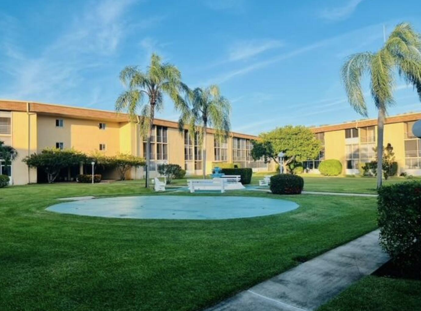 Come see this FIRST FLOOR cozy 1/1 Condo in a well-maintained 55+ community in Palm Springs. Key features include Freshly painted throughout, Upgrade Kitchen and Bathroom, Stainless Steel Appliances, Tile floors throughout. Balcony in bedroom with view of courtyard Clubhouse and heated community pool Night patrol 24hr Video Surveillance 1 assigned parking spot . The community offers pool and clubhouse. Community clubhouse with activities room, separate men's & women's exercise rooms with sauna, kitchen, billiard room, and pool. At least 1 occupant over the age of 55 is required. Located just minutes away from PBI Airport, I-95, stores, restaurants, and the beach.