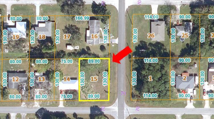 Planning to build a new home? This prime corner lot within Lakewood Park is partially cleared and ideal for a new construction. Enjoy a variety of community amenities, including playgrounds, walking trails, lakes, and more. Conveniently close to shopping, beaches and downtown Ft. Pierce. We have an additional 6 lots within Lakewood Park available for purchase but not listed for sale. The owner is motivated to sell all 7 lots together as a package deal. A great opportunity for a builder or an investor to buy all 7 lots. Parcel Info: 130160502460000, 130160502470007, 130160700270005, 130160701810002, 130161102500000, 130160701820009.
