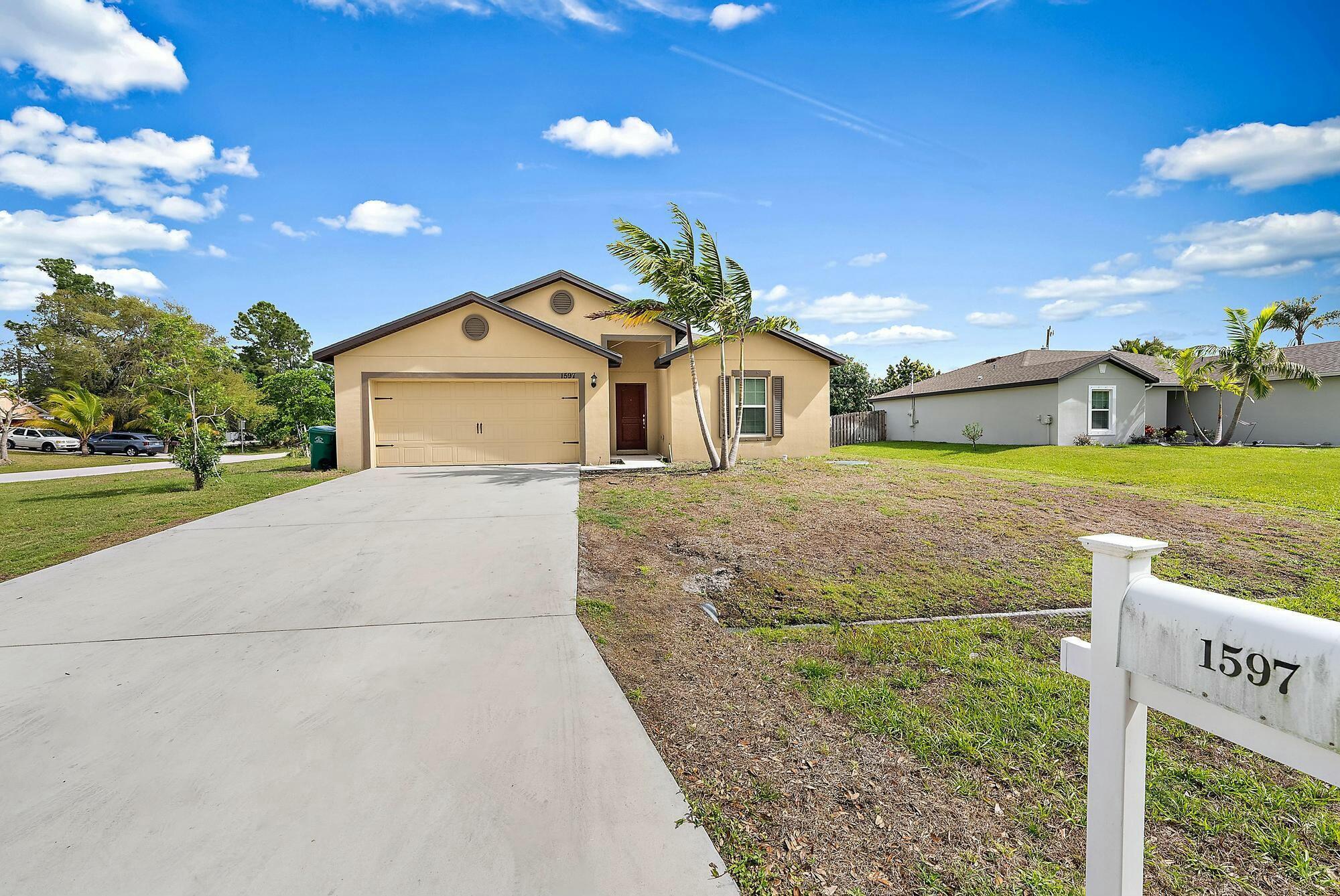 Newly Constructed 5-Bedroom Home on a Huge Corner Lot!Welcome to this stunning five-bedroom, three-bathroom home built in 2022, perfectly situated on a spacious corner lot. This modern, newly constructed property offers endless potential for customization to make it your dream home. 5 Bedrooms | 3 Bathrooms Built in 2022 Expansive Corner Lot Bright & Open Floor Plan Tons of Potential for PersonalizationDon't miss this opportunity to own a beautiful, move-in-ready home with room to grow!