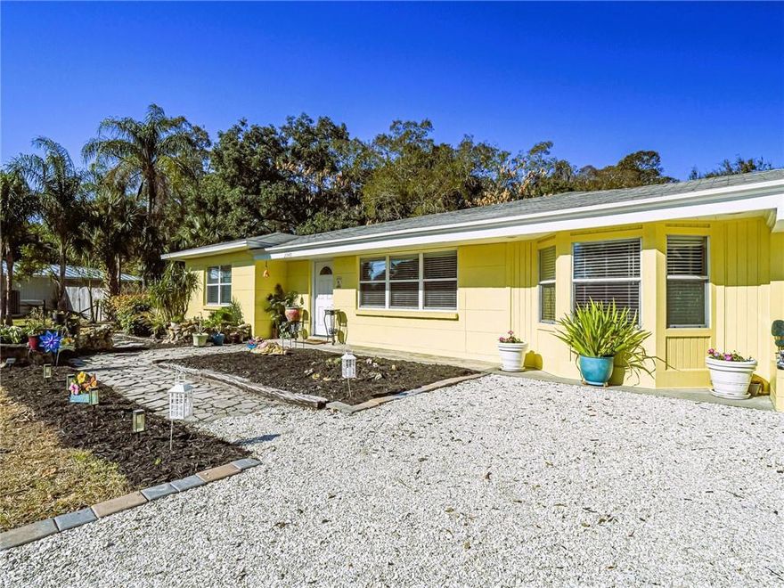 Opportunity knocks w/this solid concrete block home in a prime central location! Major updates already completed, including a 2025 water heater & 2023 A/C, offering peace of mind for the next owner. Situated on an oversized lot with NO HOA, this property provides endless possibilities -- expand, add a pool, park your boat/RV, or create the backyard oasis you've always envisioned. An attached bonus area w/separate entrance offers incredible flexibility for multigenerational living, rental income potential, private office, or comfortable guest space. Conveniently located near Vero's main shopping corridor, medical facilities, airport, dining, & more -- this property delivers location, versatility, & value all in one.