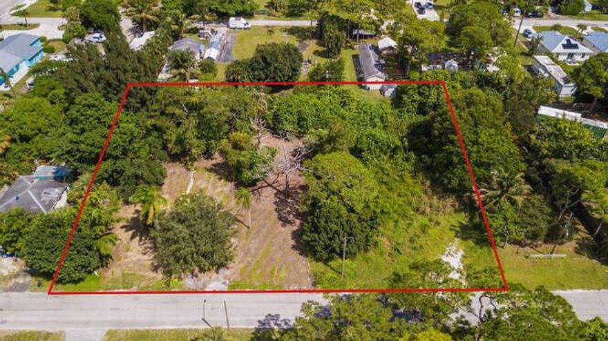 Two lots on one property ID#. Lot dimension 50ft x 150ft each. One lot has a well and septic tank recommend inspection. These two lots have a wide variety of options under the Port Salerno redevelopment district.