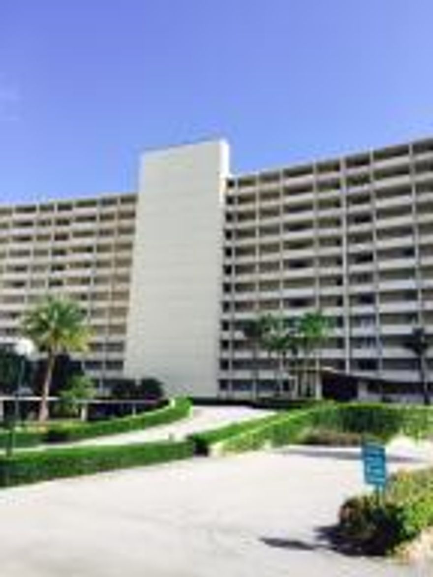 This is ''the unit, and the view''-peacefully overlooking the Intracoastal, marina, and the ocean-east exposure ( no evening sun ),kitchen has been remodeled-stainless,granite,cabinets-one of the few units that has its own washer and dryer-tile floors-all bathrooms are gorgeous (showers, not tubs )-murphy bed in the 2nd bedroom-you won't change a thing-and, it's a Penthouse-1 great garage spot-don't miss this !!