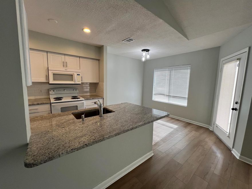 What a deal! Beautifully remodeled 1/1 condo on second floor with a lake view and lush landscaping, located in the desirable community of Casablanca in Boynton Beach * New kitchen cabinets with a stylish semi-island and granite countertop, perfect for entreating  * Brand new dishwasher and newer range, fridge with ice maker * Freshly painted * New laminate floor in living area and bedroom * Upgraded bathroom with a new modern shower, vanity, lights * Washer/dryer in the unit * Plenty of storage * Relax on the private screened & covered balcony * Great amenities - swimming pool, fitness center, clubhouse and tennis court * Central location * Come and see it - you will not be disappointed!