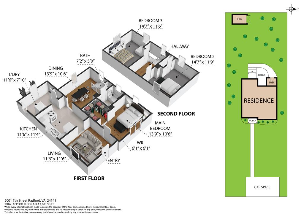 Radford, Virginia 24141, United States, 3 Bedrooms Bedrooms, ,1 BathroomBathrooms,Residential,Active,247887