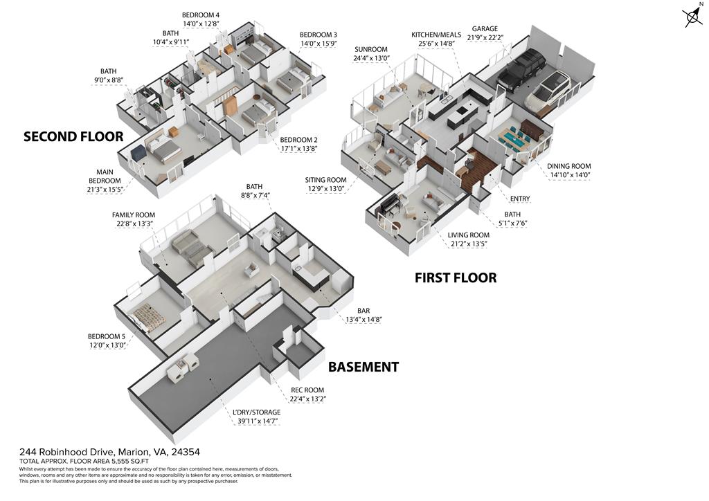 Marion, Virginia 24354, United States, 5 Bedrooms Bedrooms, ,4 BathroomsBathrooms,Residential,Active,139308