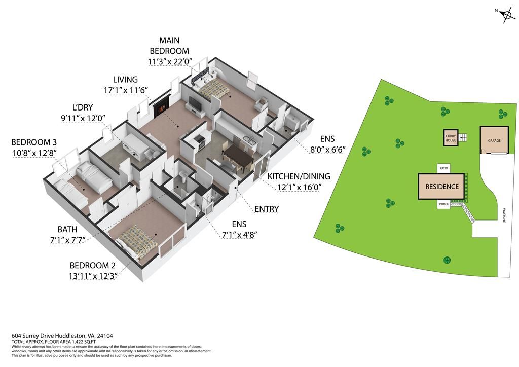 Photo of 604 Surrey Dr, Huddleston, VA 24104 (MLS # 104268)