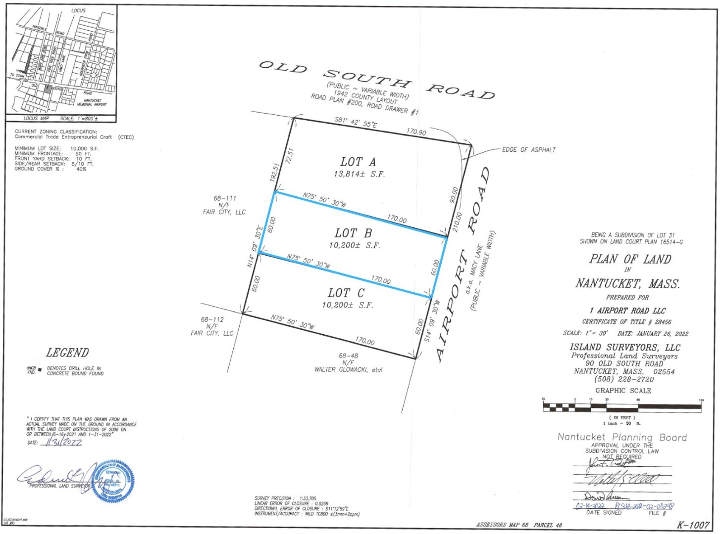 Nantucket, Massachusetts 02554, United States, ,Land,Active,244155