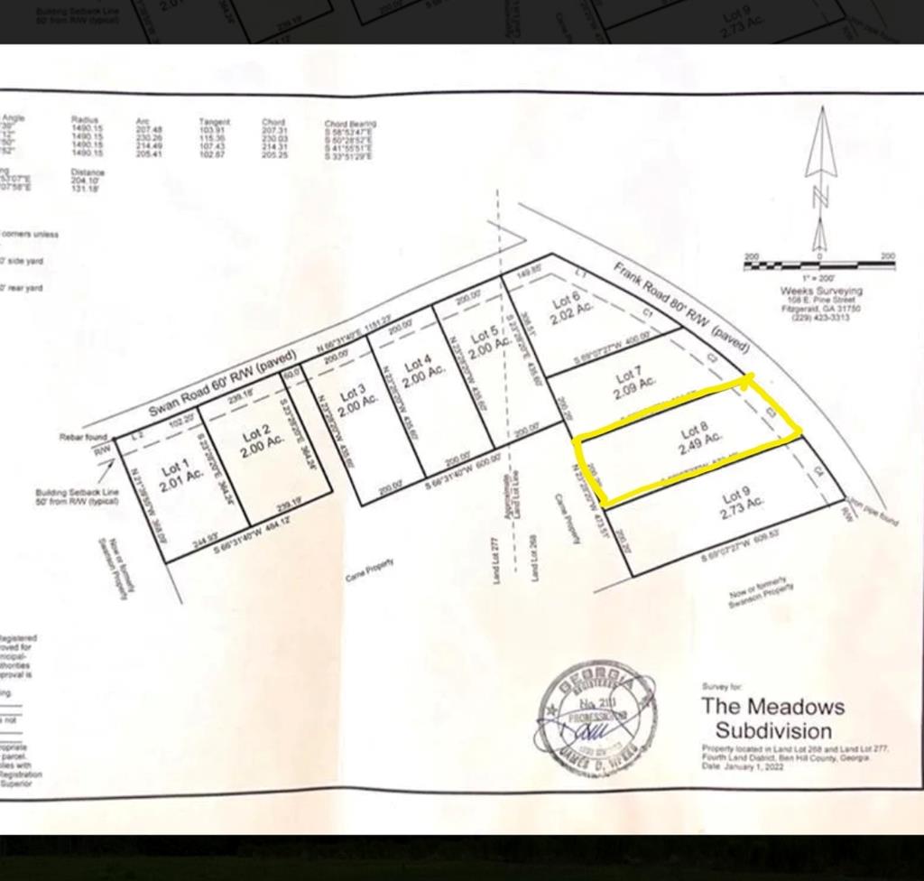 0 Frank Rd ( Swan Rd ) Lot 8