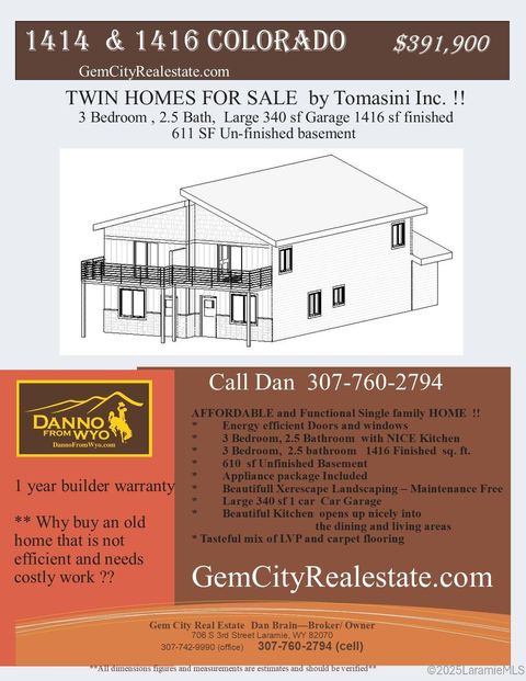 Photo of 1416 S Colorado Ave, Laramie, WY 82070 (MLS # 250562)