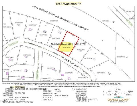 1248 Workman Road Hillsborough NC 27278