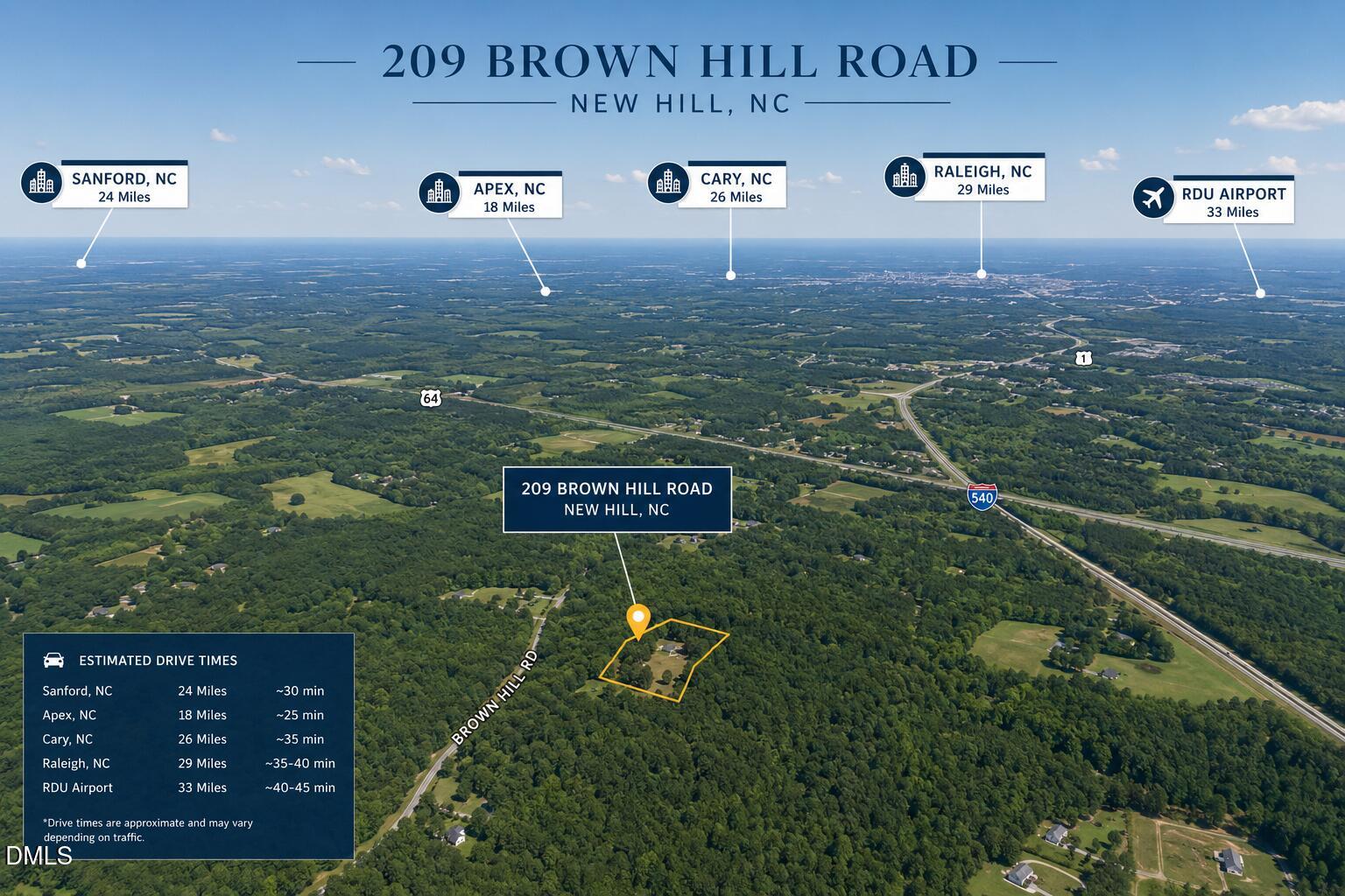 209 Brown Hill Road, New Hill, NC, 27562
