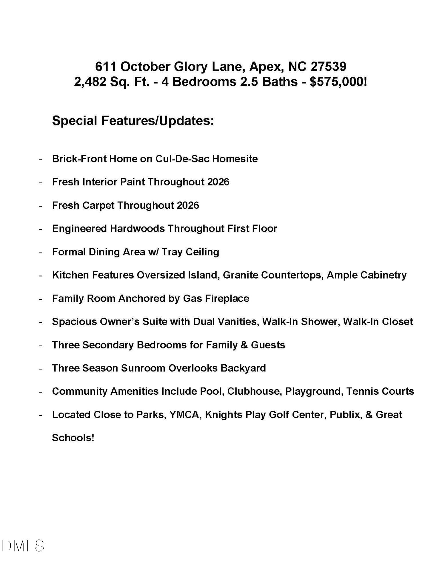 611 October Glory Lane