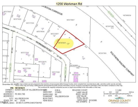 1256 Workman Road Hillsborough NC 27278