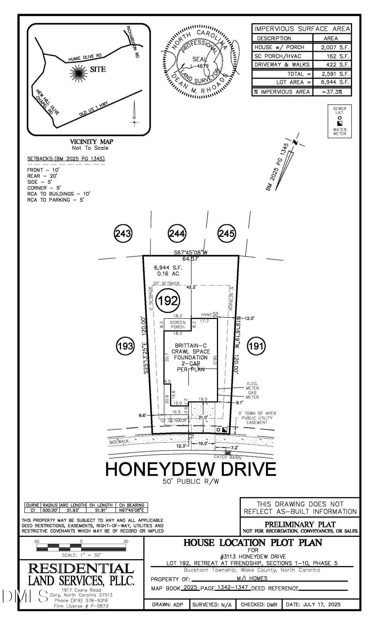 3113 Honey Dew Drive Lot 193