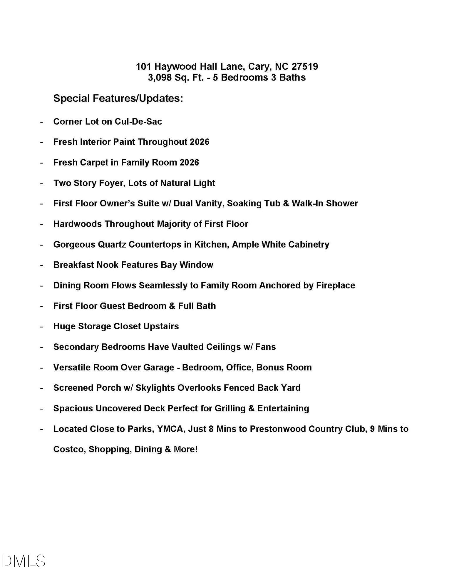 101 Haywood Hall Lane