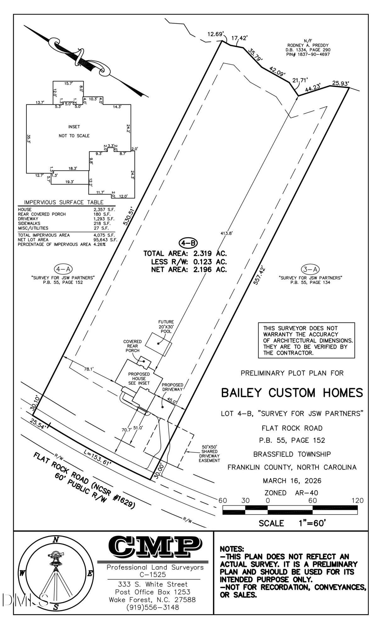 Lot 4b Flat Rock Road
