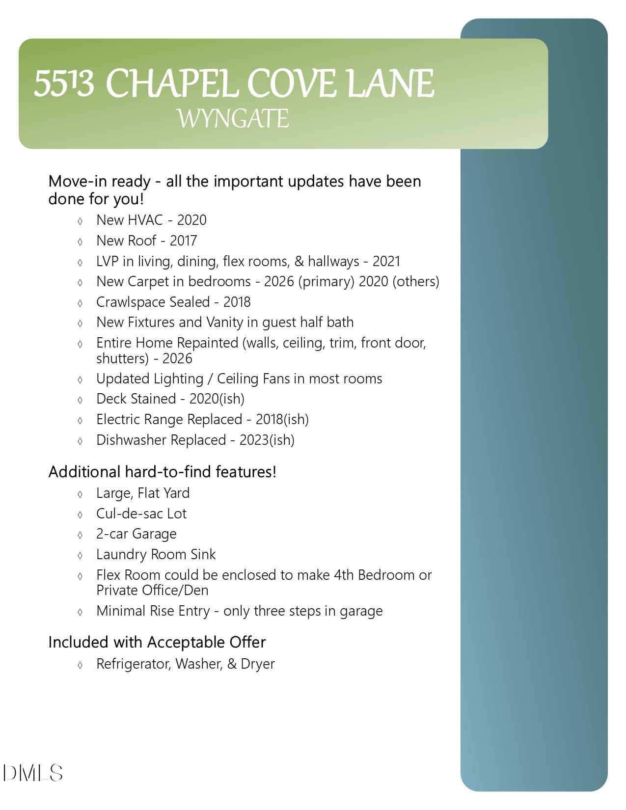 5513 Chapel Cove Lane