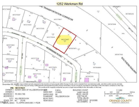 1252 Workman Road Hillsborough NC 27278