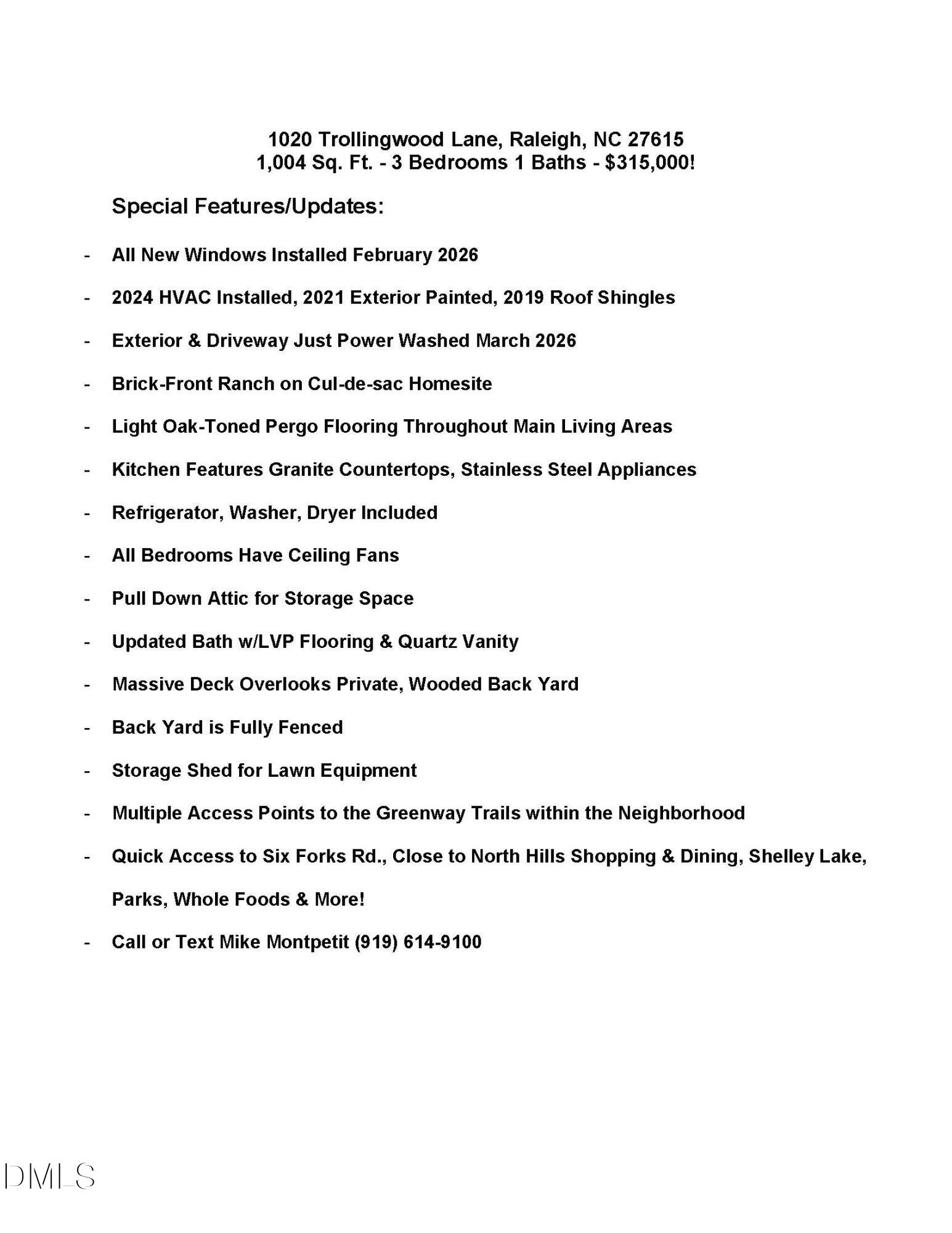 1020 Trollingwood Lane