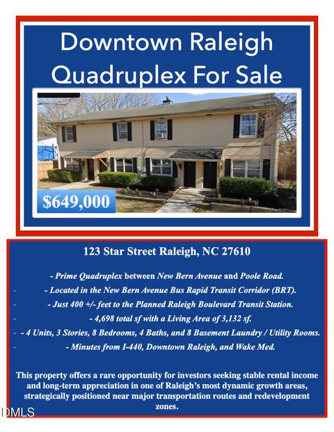 123 Star Street Raleigh NC 27610