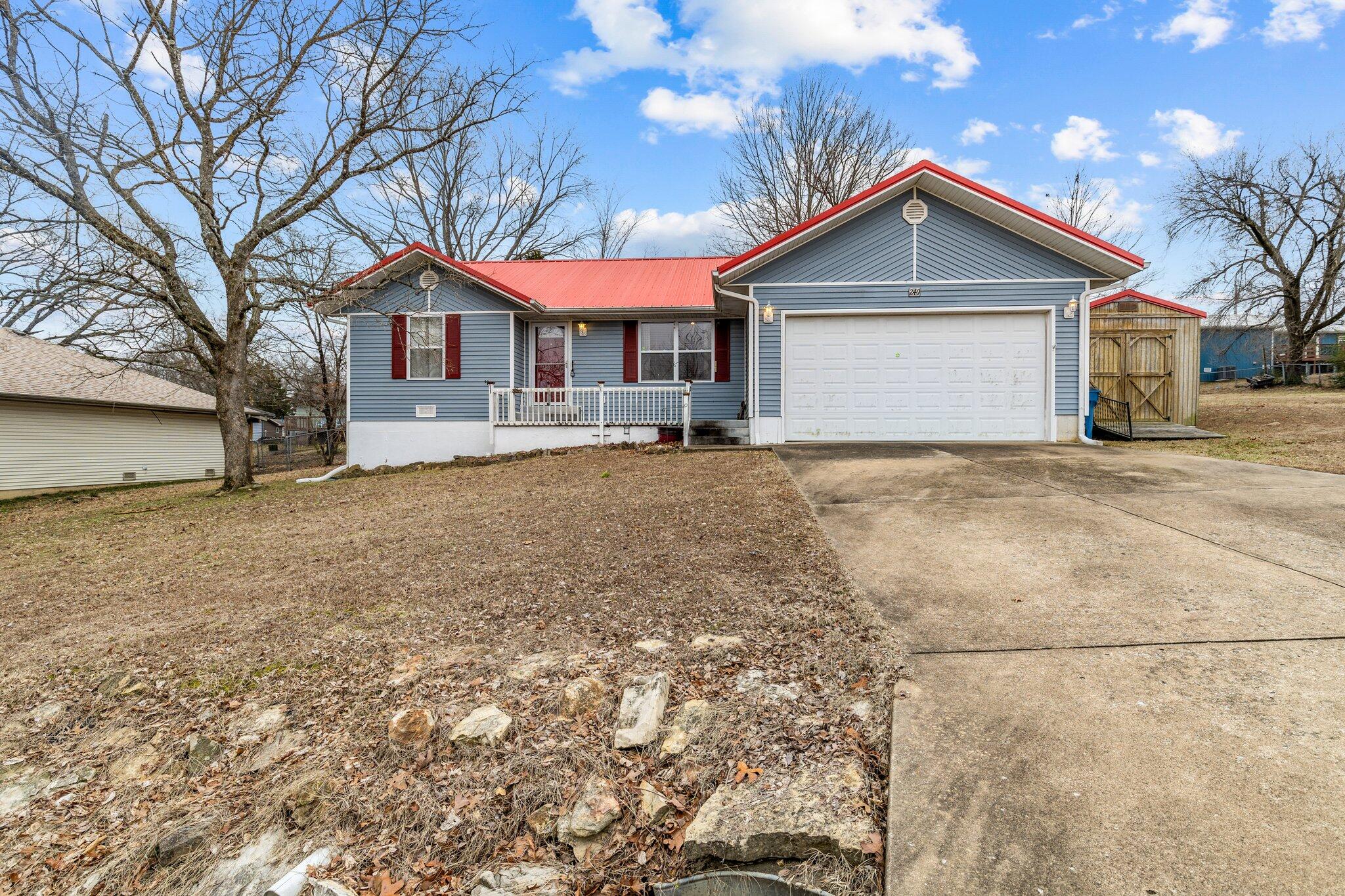 Location, location, location!  This 3 bedroom, 2 bath home is centrally located in beautiful Forsyth.  Move-in ready single level home with a split floor plan. A walk-in shower and walk-in closet in the master suite.  Home is complete with a maitenance free covered back deck perfect for grilling and entertaining.  This home is a short drive to Branson, area lakes and parks.  This is one not to miss!