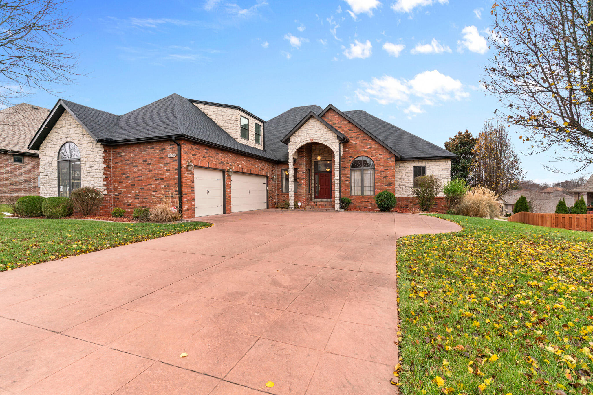 Stunning 5-Bedroom, 3-Bath Home and an additional lot in Eaglesgate Subdivision!This gorgeous home offers an open and spacious floor plan, perfect for family living and entertaining. The huge master suite boasts a double vanity, a jetted tub, a walk-in shower, and a walk-in closet with custom built-ins. The large kitchen features ample cabinet space, a beautiful island, and a convenient pantry.Upstairs, enjoy a versatile theatre room or 5th bedroom, plus an additional living area and a third full bath. The home also showcases beautiful hardwood floors, white doors and trim, tall ceilings, and a stamped concrete driveway.Step outside to the stunning new deck, ideal for morning coffee or evening relaxation. The neighborhood offers fantastic amenities, including a pool, tennis court and much more.