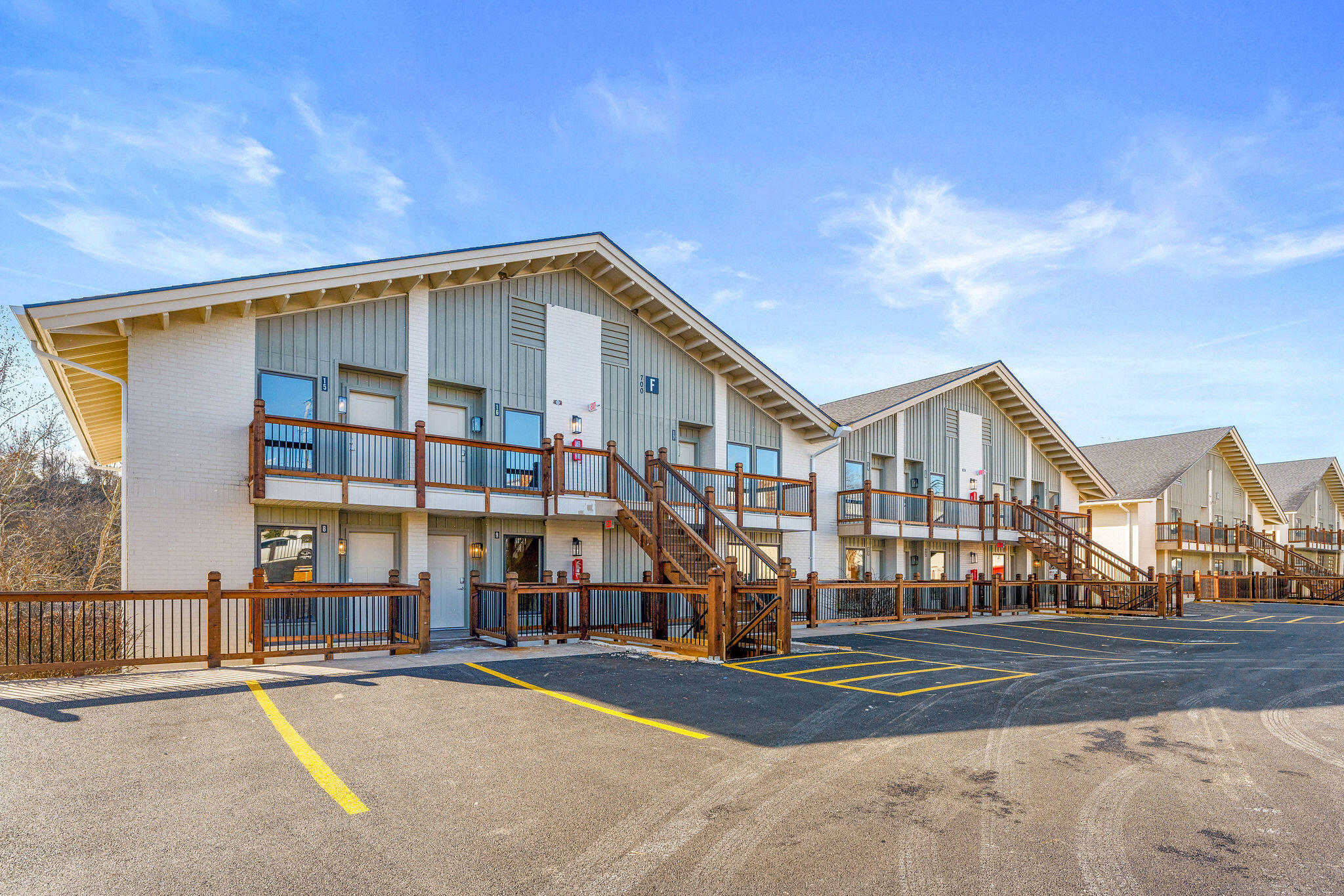 Building F is down to its final 1-bedroom unit--don't miss this rare opportunity at Roark Creek Condominium Village! This Branson landmark, formerly Roark Vacation Resort, has undergone a complete transformation and is fully move-in ready. Eligible for residential use and both long- and short-term rentals, this is a prime opportunity to live or invest in the heart of Branson. This 1-bed, 1-bath condo features brand-new finishes throughout, including a new kitchen with quality cabinetry and granite countertops, new appliances, hard-surface flooring, a fully updated bathroom, and a new HVAC system and water heater. Enjoy stunning creek views from your private back deck! Owners and guests have access to top-tier amenities, including a new outdoor pool, pavilion, playground, indoor pool, fitness center, and creek access. With all prior inventory selling fast, this is your final opportunity to purchase a 1-bedroom unit--act now!