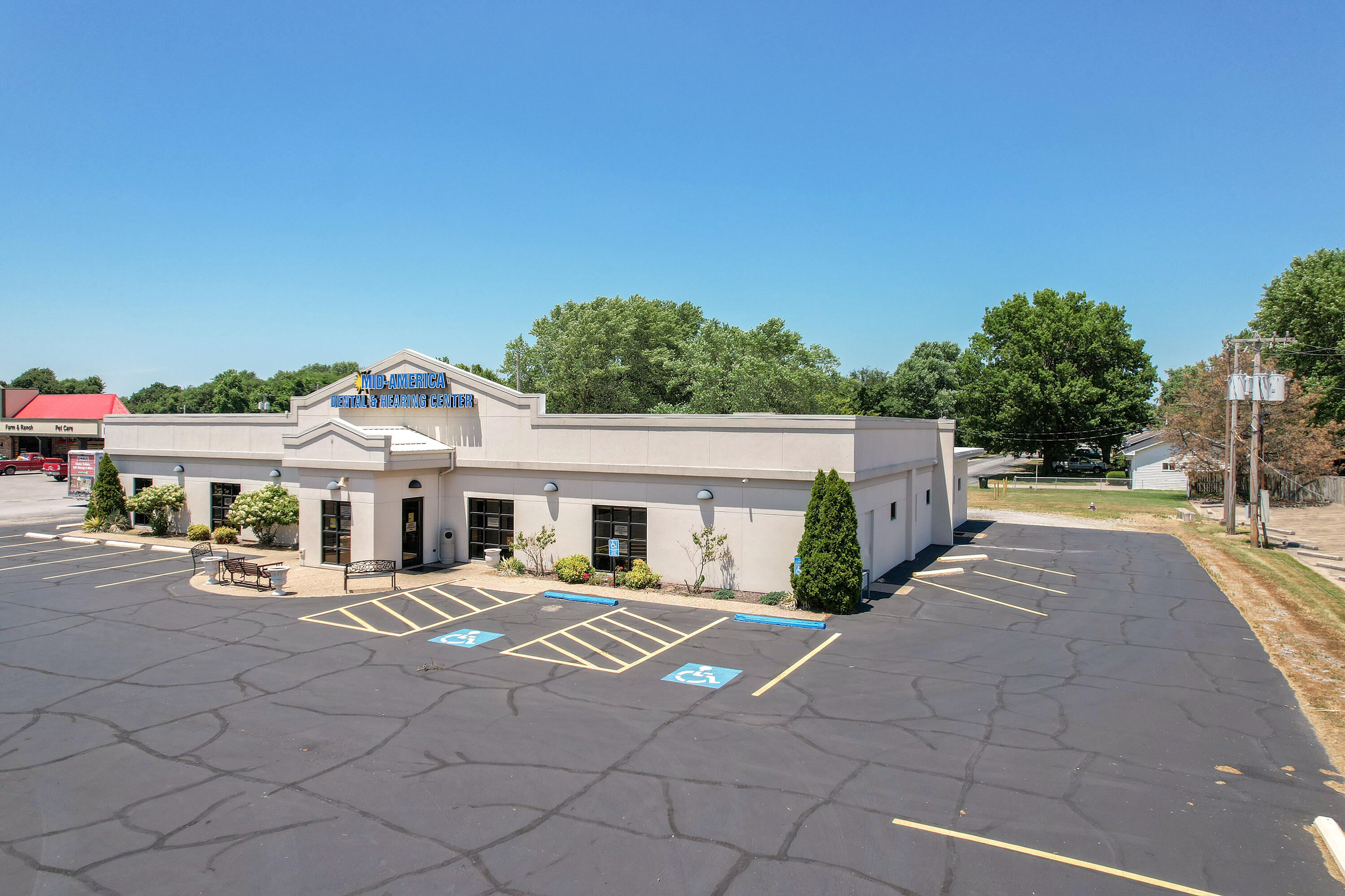 LOCATION LOCATION LOCATION ! Over 5900 ft.. In southwest Missouri just a few skips from a very busy Interstate 44. This property is nestled between a pharmacy and a true value hardware store. on the business loop in MT.Vernon with lots of traffic. The building had updates around 2008 to 2010 with a total remodel outside. Also that's when they installed the electronic sign. Over 20 designated parking spots out front, two of which are handicap spots. Handicap accessible inside as well. Additional parking in the back. A new roof was put on in 2017. Endless possibilities for this fantastic piece of property. Owner will consider financing......
