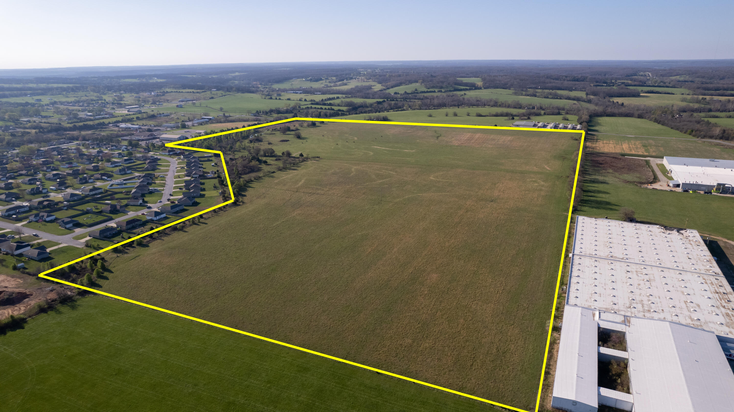 This is the perfect property! Part in city limits can be an extension of existing subdivision while part outside can be anything from residential to commercial to light manufacturing. Additional land available on south side of Commerce Rd. Can be developed in part or all. Possibilities are endless!