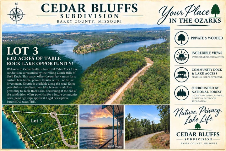Photo 1 of 23 — Lot 3 Cedar Bluff Lane, Shell Knob, MO 65747