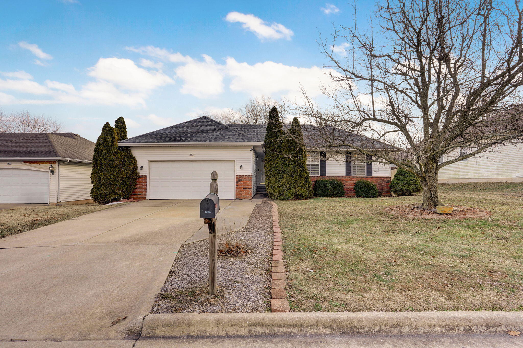 Check out this amazing home. This one owner home has been completely updated inside, new flooring, new paint, new  trim, new appliances, new counter tops etc. This home has a spacious walkout basement, with 2 living area and  a media room or office. The owner had this home built with an oversized garage, wider and deeper than a normal 2 car garage to hold a boat or large truck. Roof and HVAC are also new. Springfield address and Republic schools.