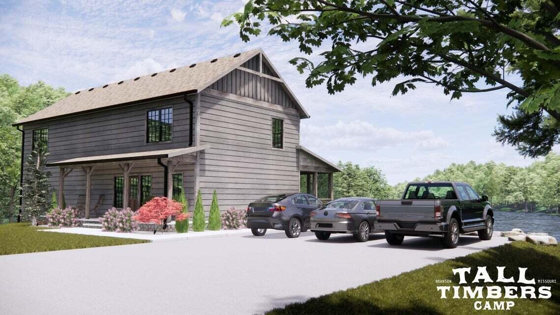 When you visit this resort in person, you will be blown away! Phase 1 of this new-construction development sold out in record time; so pick out your favorite lot and floorplan in phase 2 now, before they're all spoken for! Some premium lots are still available for only $40,000 more. Tall Timbers Camp: vacation-rental ''cabins-in-the-woods' surrounded by nature, loaded with premium amenities, (stocked fishing lake, kayaking lake, recreational equipment rentals, indoor pool, outdoor pool, basketball court, pickleball courts, hiking and biking trails, a swimmable nature pool with a hillside waterslide running into it, etcetera) in a PRIME location for easy access to all Branson and Table Rock Lake have to offer. THIS is the next HOT vacation rental investment! Once under contract, you'll have the opportunity to visit the builder's design center to pick out your finishes and add any upgrades you choose in a seamless, easy consultation. ''Yellowstone'' is the big dog -- the pinnacle forest retreat. This 6 bedroom / 6 bath cabin-lodge will host all your guests and groups with ease. Every feature aims for accommodation of their needs, from the large (and optionally enlargeable) covered deck to massive great room with fireplace. Each of your guests will love their stay in this big beauty, and beg to come back!