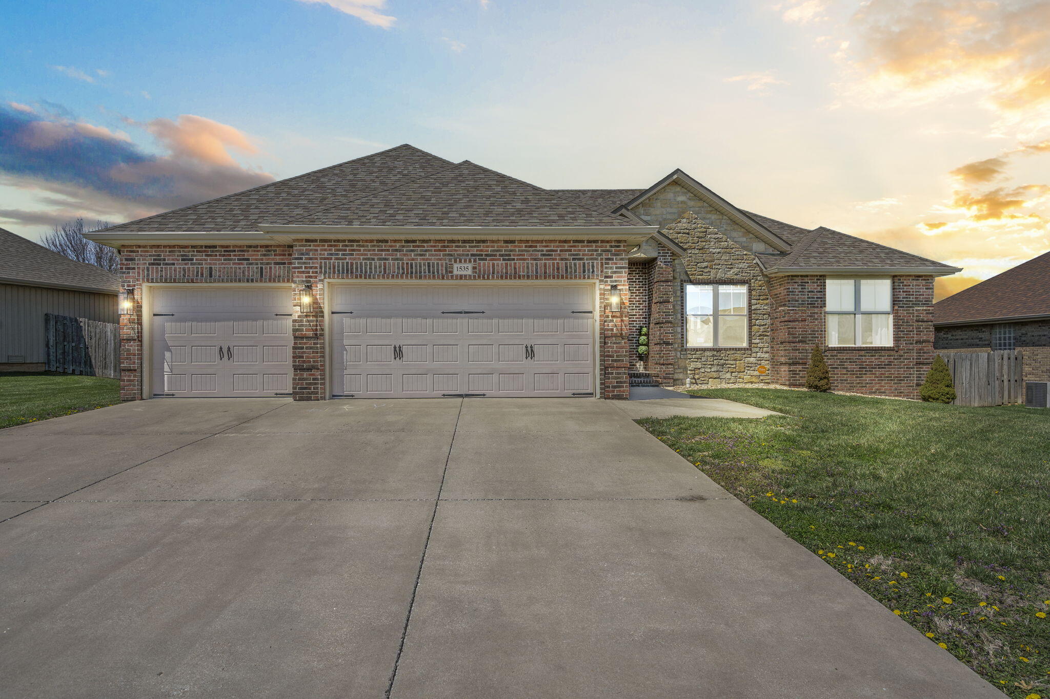 Welcome to this charming 4-bedroom, 2-bathroom home located in the desirable Republic, MO, within the highly regarded Republic School District. Boasting 1,807 sqft of living space, this well-maintained home, built in 2007, offers a perfect blend of comfort and convenience. Situated on a .23-acre lot, this home features a spacious 3-car garage and is move-in ready with all appliances included (except washer and dryer).Inside, you'll find brand-new carpet installed in November 2023, fresh paint throughout, and updated light fixtures and ceiling fans, adding a modern touch to every room. The home's Owens Corning Duration Impact Resistant Shingles not only enhance curb appeal but also provide a discount on homeowners insurance.The HOA offers an array of fantastic amenities, including a children's play area, common area maintenance, swimming pool, tennis courts, pickleball, and trash service, making it a great community for both relaxation and recreation.Don't miss the chance to make this beautifully updated home yours.