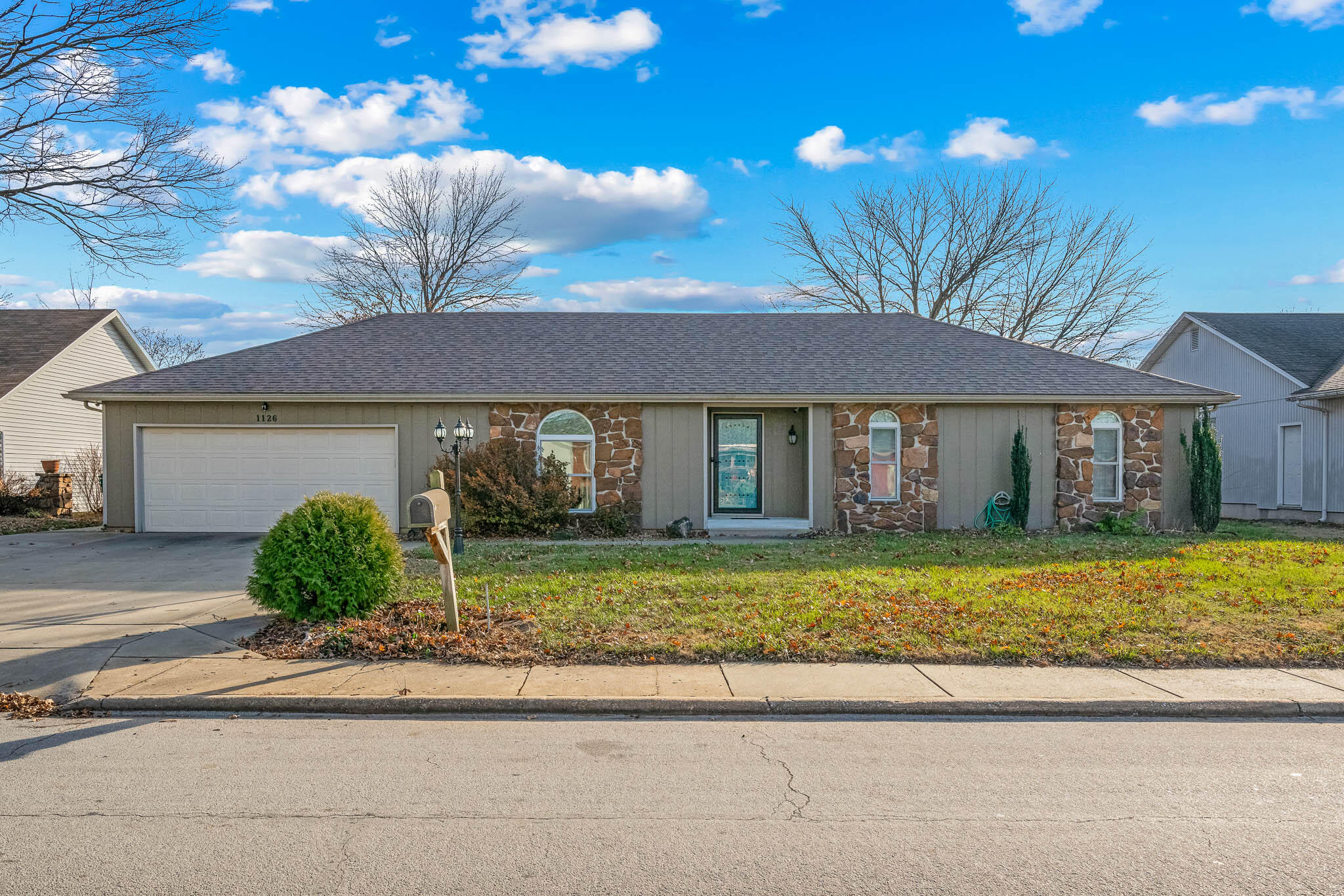 This home has a convenient location, just minutes from shopping, dining , hospitals and highway access. Inside you'll find an impressive kitchen, with tons of cabinets, granite countertops and stainless steel appliances. There are multiple living spaces, 2 of them featuring wood burning fireplaces, the perfect spot to cozy up on these cold winter nights. There are 3 bedrooms and 2 full bathrooms. The large hall bath has been updated with walk in tile shower and granite countertops and the master bath has been updated with a walk-in tile shower, shiplap walls and modern faucets. Out back there is a great inground pool with a new liner installed in 2024 so get ready for summer! There is also a great home gym! This home has so much to offer and is completely move in ready! Schedule your tour today.